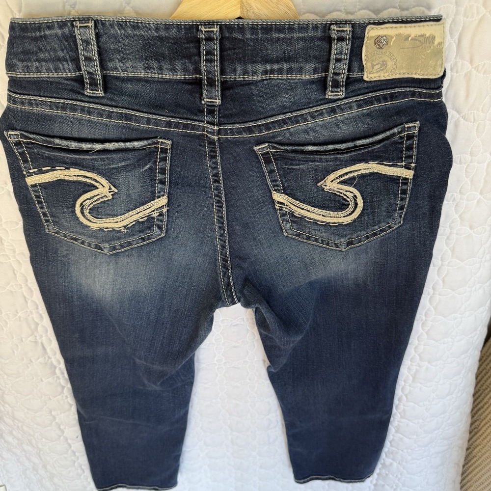 Silver Brand Jeans women's Suki W30 L22 1/2‎ Embroidered details - Picture 8 of 16